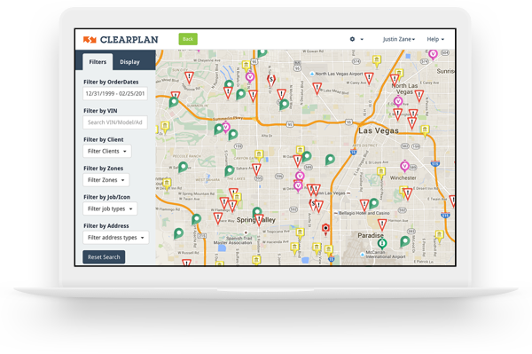 Clearplan Map Screen